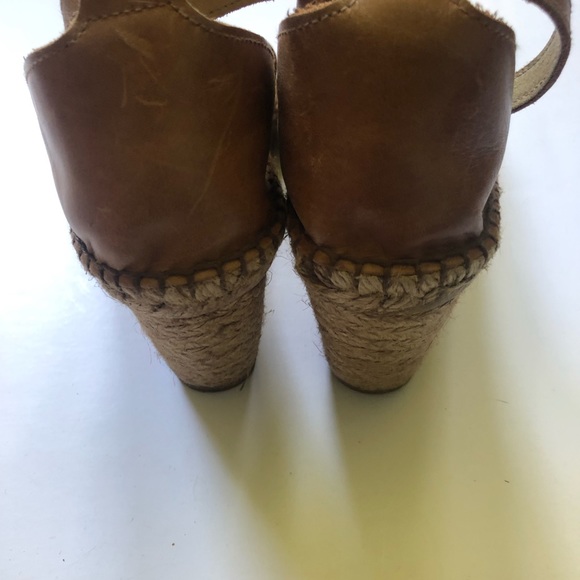 [Laurent Mercadal] Tan Wedge Sandals Sz 7 (EU 37) - Picture 2 of 4